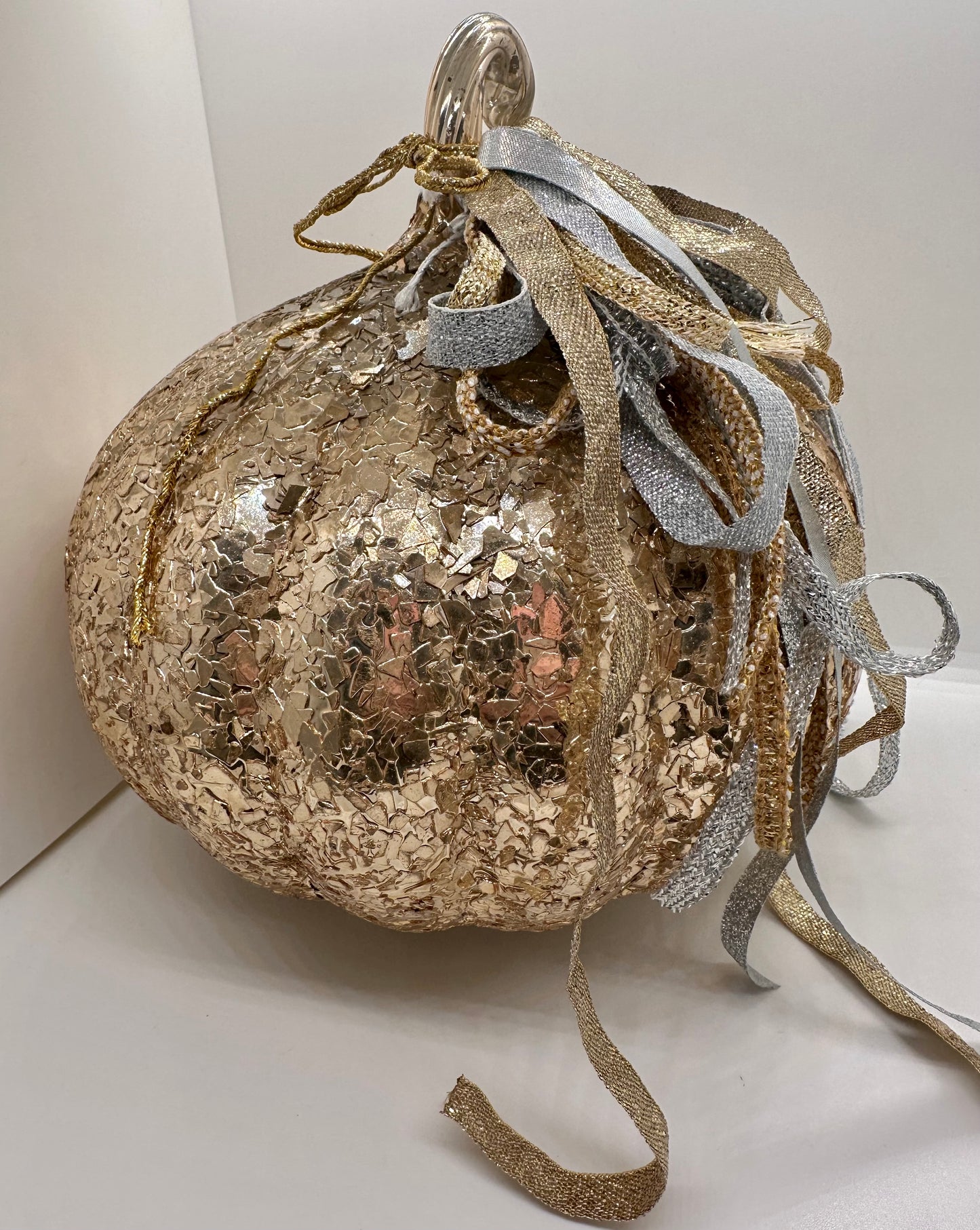 Golden Metal Pumpkin