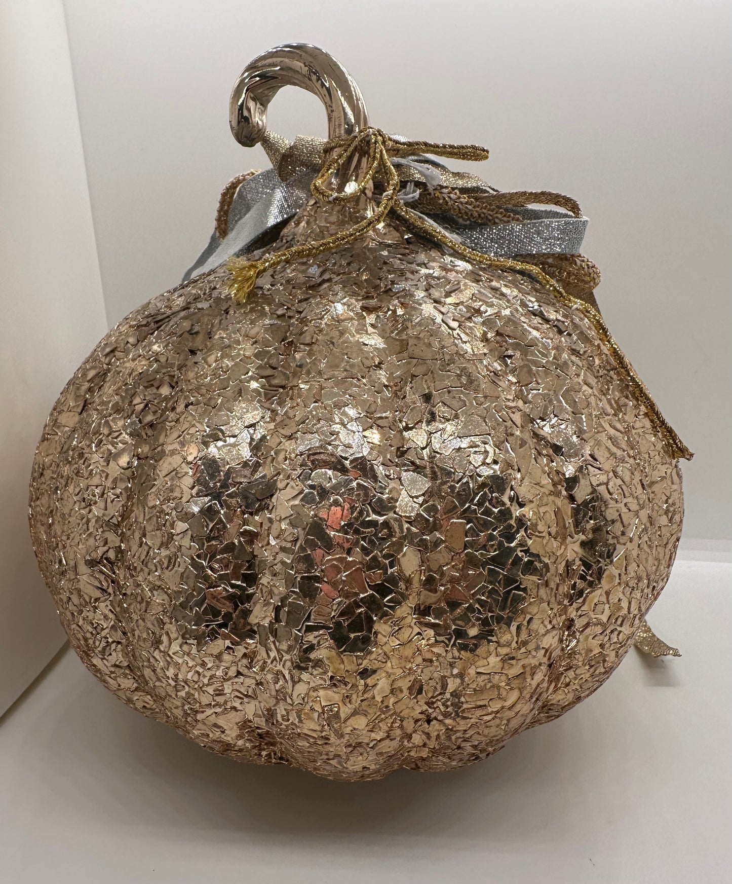 Golden Metal Pumpkin