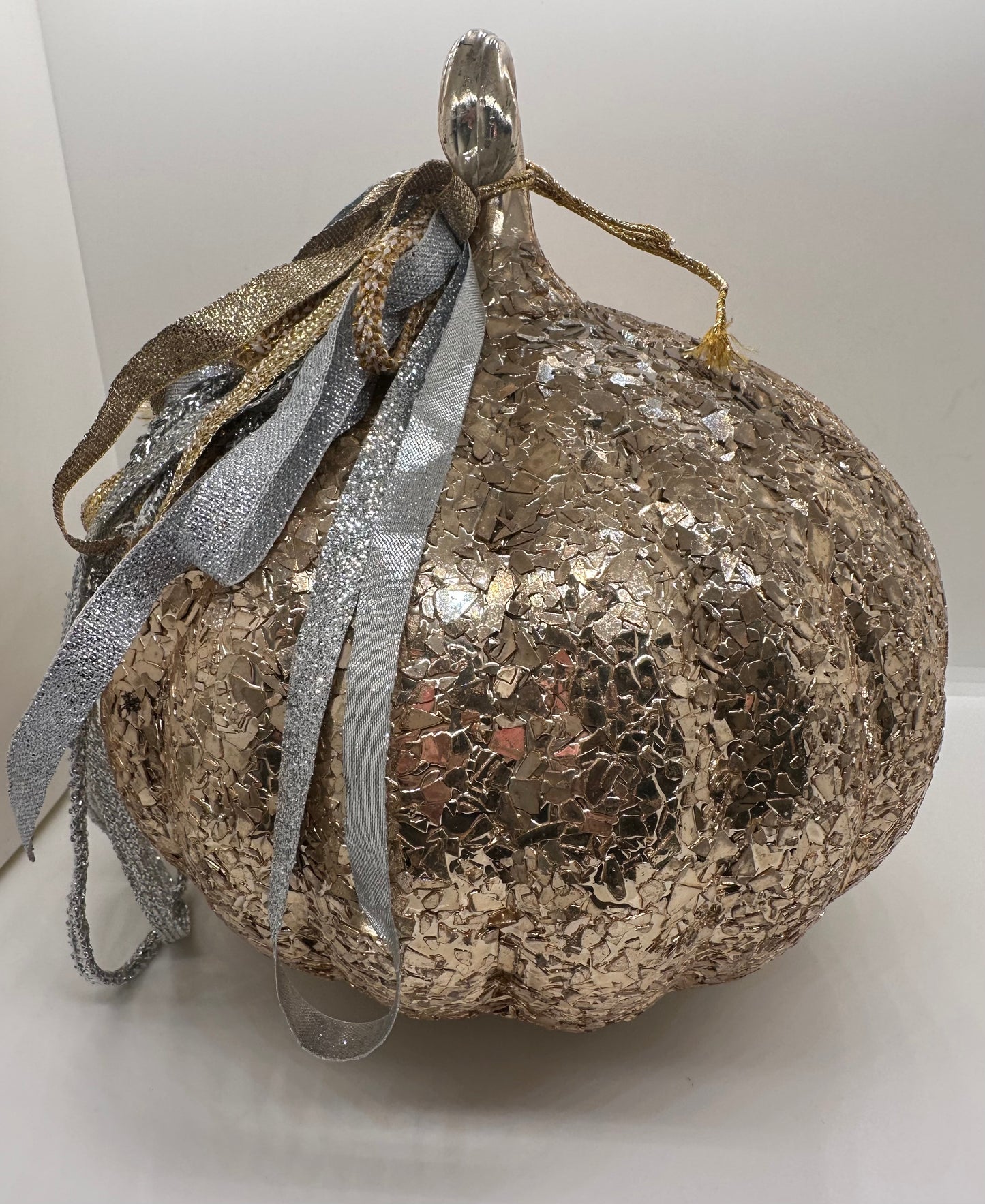 Golden Metal Pumpkin