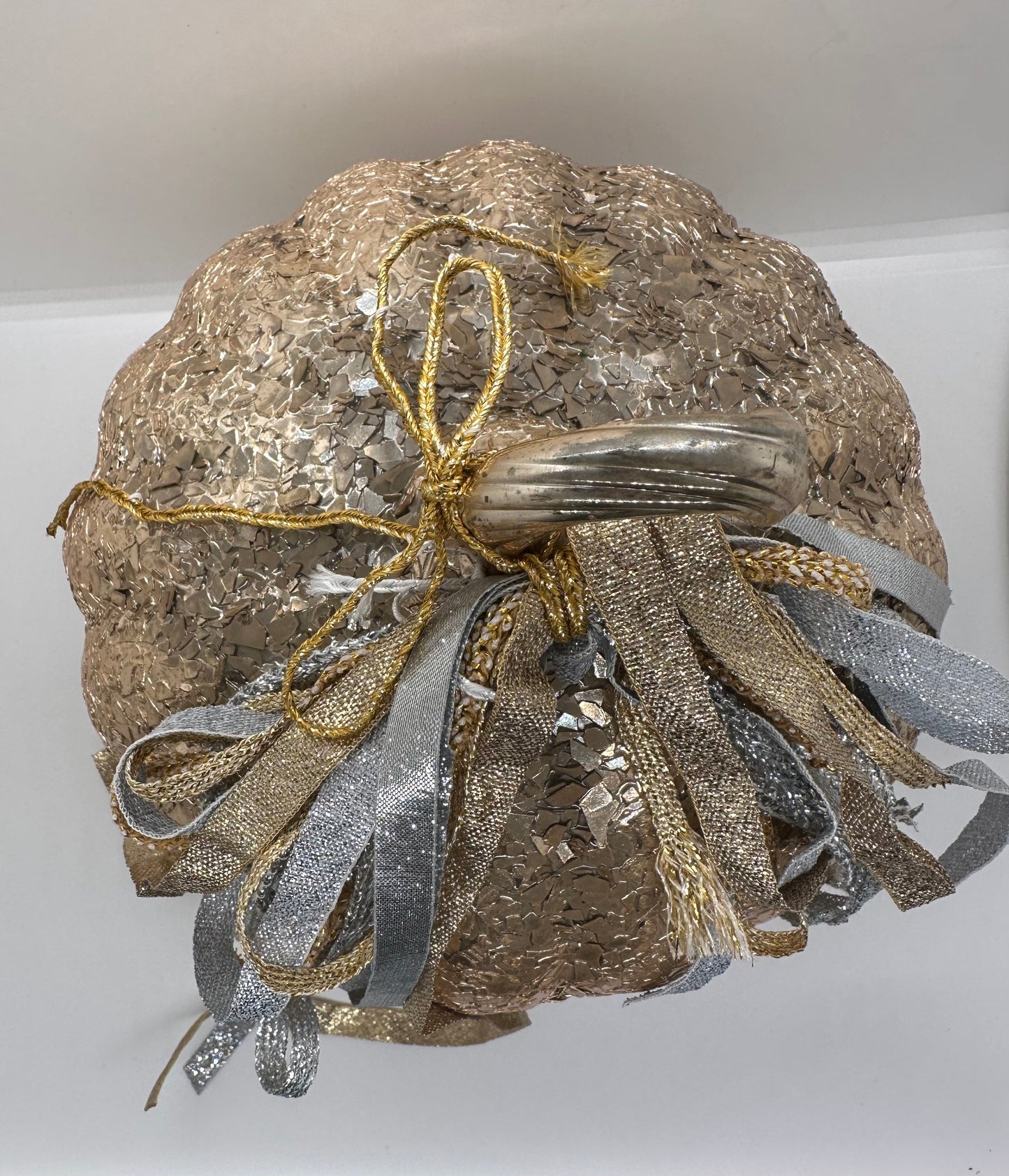 Golden Metal Pumpkin