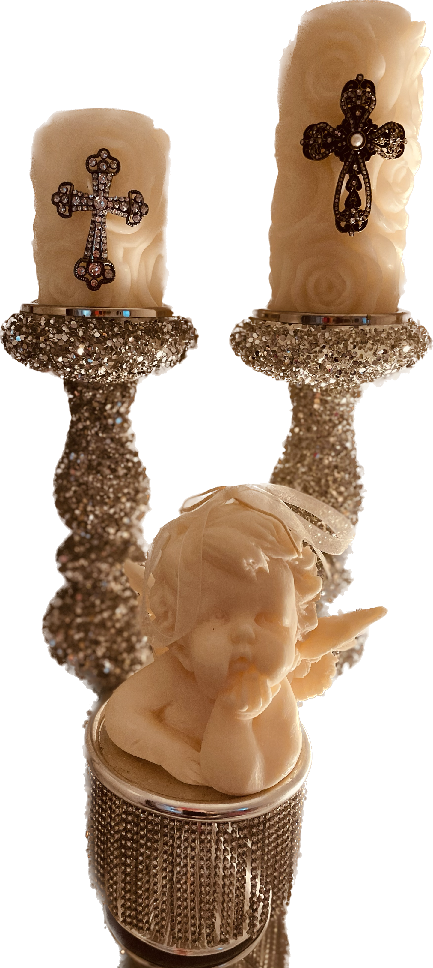 Luxury Artisan Candle Holder with Candle