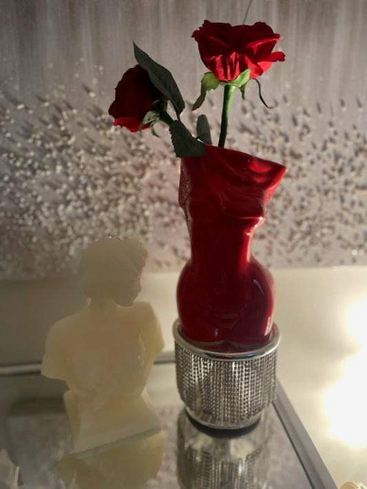 Red Body Shape Vase