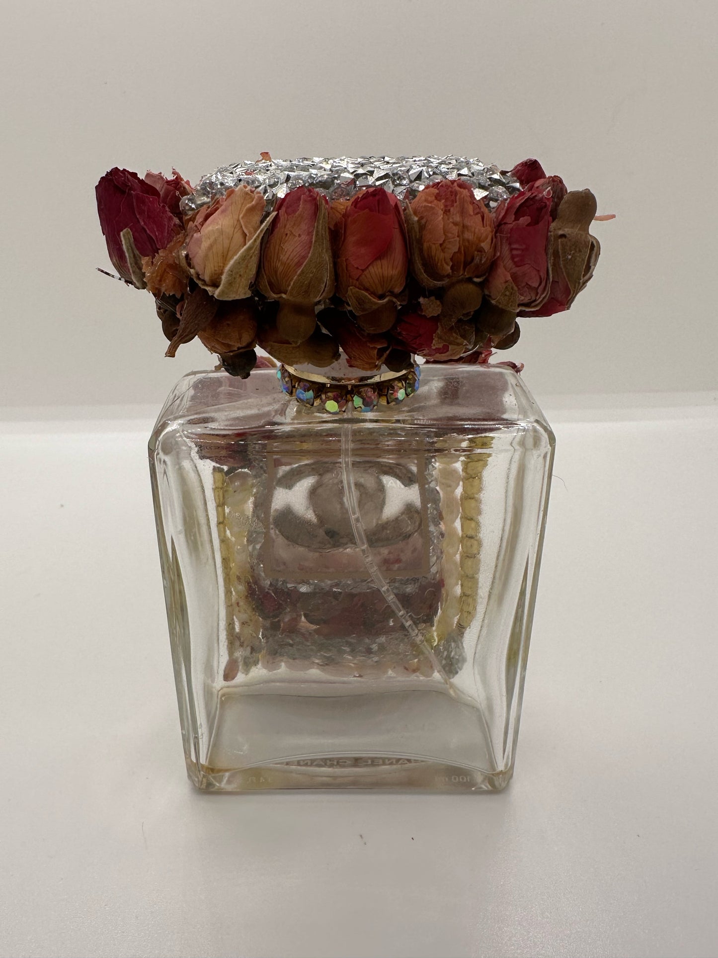 Rose Pearl Decor Bottle