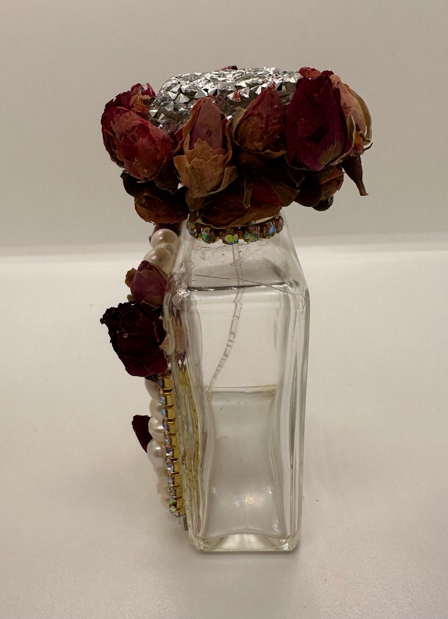 Rose Pearl Decor Bottle