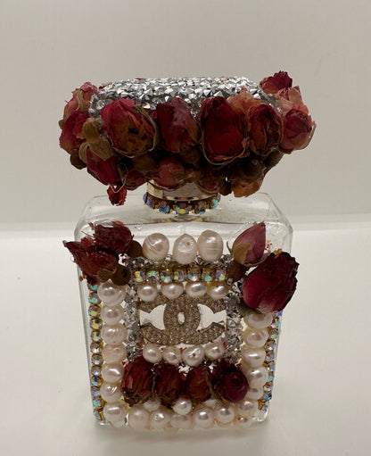 Rose Pearl Decor Bottle